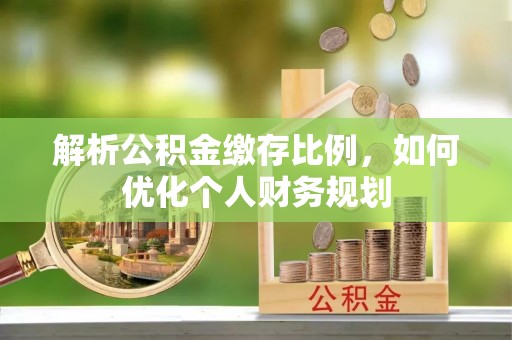新野解析公积金缴存比例，如何优化个人财务规划