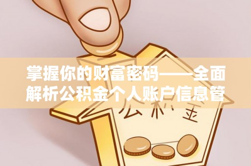 新野掌握你的财富密码——全面解析公积金个人账户信息管理与优化