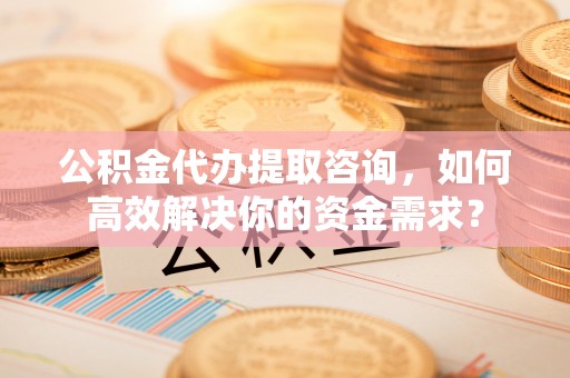 新野公积金代办提取咨询，如何高效解决你的资金需求？