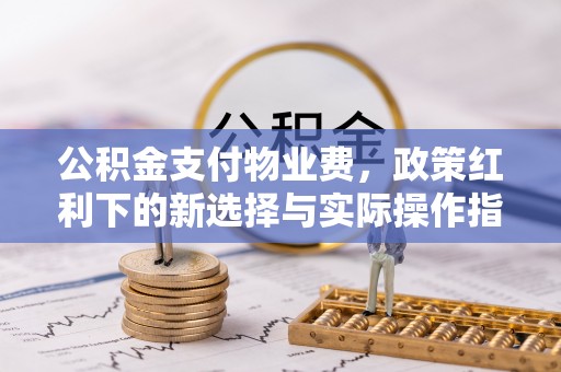 新野公积金支付物业费，政策红利下的新选择与实际操作指南