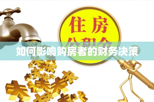 新野如何影响购房者的财务决策