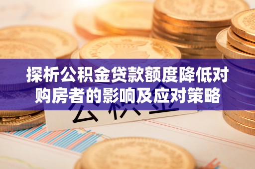 新野探析公积金贷款额度降低对购房者的影响及应对策略