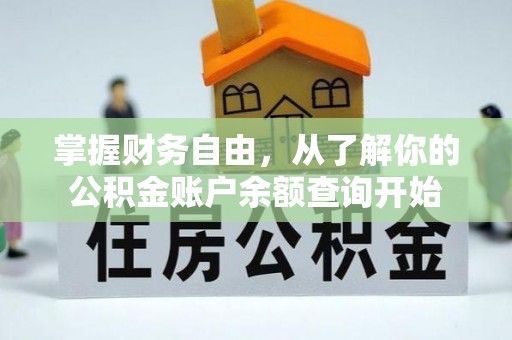 新野掌握财务自由，从了解你的公积金账户余额查询开始
