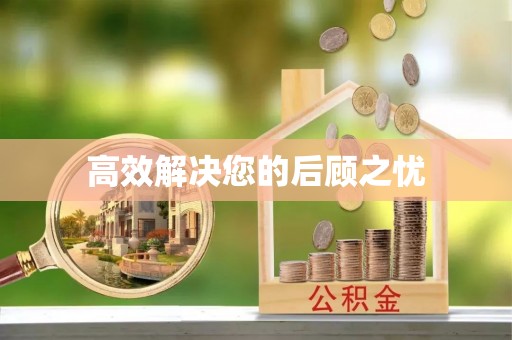 新野高效解决您的后顾之忧
