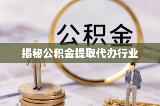 新野揭秘公积金提取代办行业